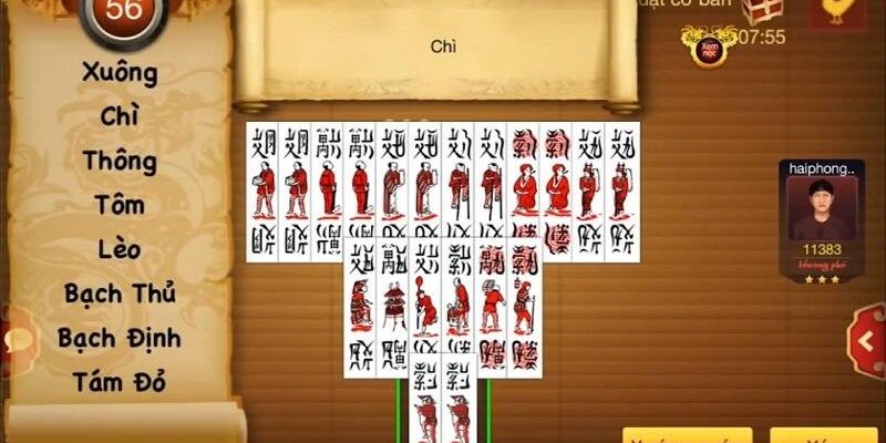 Các bước cơ bản trong cách chơi bài Chắn
